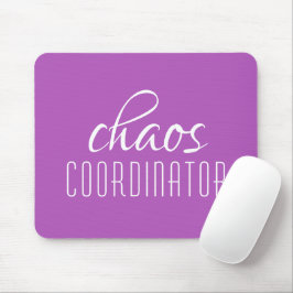 Chaos-Koordinator Lila Typografie Tex Mousepad