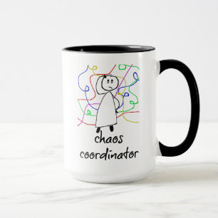 Chaos-Koordinator, lustig, Kaffee-Tasse Tasse