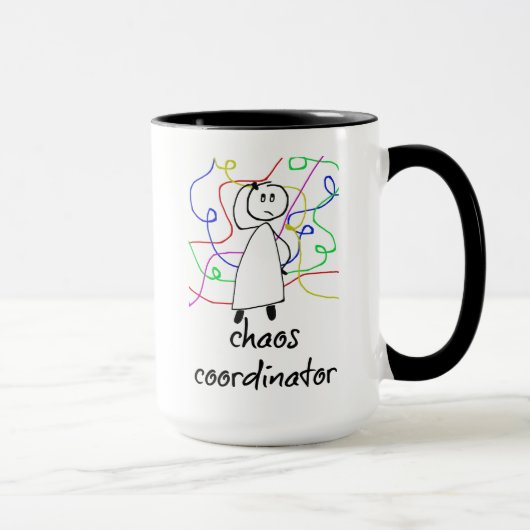 Chaos-Koordinator, lustig, Kaffee-Tasse Tasse (Rechts)