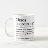 Chaos-Koordinator lustige Definition Kaffeetasse (Links)