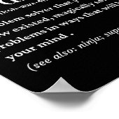 Chaos-Koordinator lustige Definition Poster (Ecke)