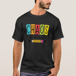 Chaos-Koordinator Lustiges Bleistift-Design Helle  T-Shirt