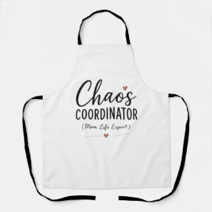Chaos Koordinator Lustiges Mama Leben Typografie Schürze
