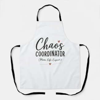 Chaos Koordinator Lustiges Mama Leben Typografie Schürze