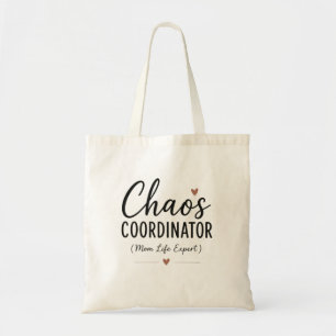 Chaos Koordinator Lustiges Mama Leben Typografie Tragetasche