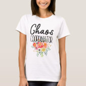 Chaos-Koordinator mit Blumen T-Shirt (Vorderseite)