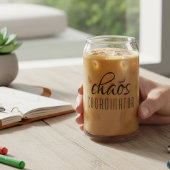 Chaos-Koordinator Modernes Typografie-Skript Dosenglas