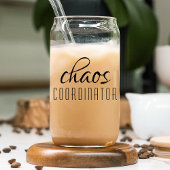 Chaos-Koordinator Modernes Typografie-Skript Dosenglas