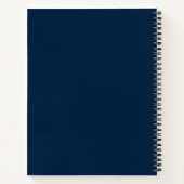 Chaos Koordinator Navy Notizbuch - Bürogeschenk (Rückseite)