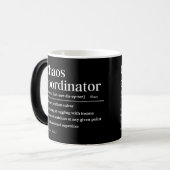 Chaos-Koordinator Personalisiert Funny Definition Verwandlungstasse (Vorderseite Links)