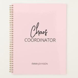 Chaos-Koordinator   Personalisierter rosa Planer