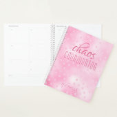 Chaos Koordinator Pink Girly Glitzer Personalisier Planer (Anzeige)