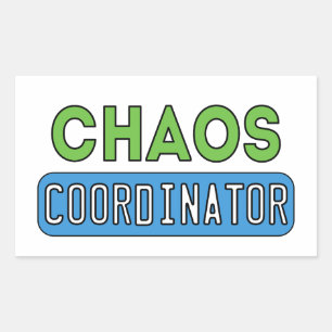 Chaos-Koordinator Rechteckiger Aufkleber