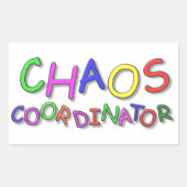 Chaos-Koordinator Rechteckiger Aufkleber (Vorderseite)