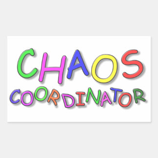 Chaos-Koordinator Rechteckiger Aufkleber