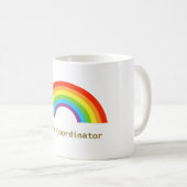 Chaos-Koordinator Regenbogen Kaffeetasse (VorderseiteRechts)