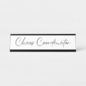 Chaos-Koordinator Schreibtischnamensplakette (Vorderseite )