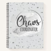 Chaos Koordinator Silber Notizbuch Planer (Vorderseite)