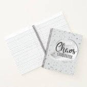Chaos Koordinator Silber Notizbuch Planer (Innenseite)