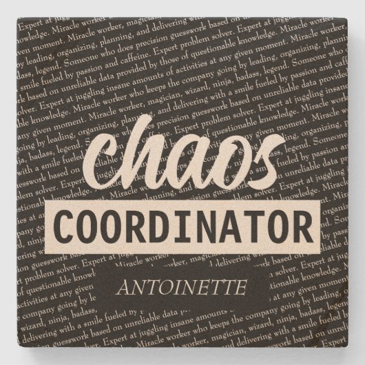 Chaos-Koordinator Steinuntersetzer (Vorderseite)