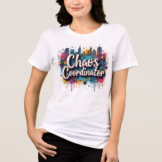 Chaos-Koordinator Tri-Blend Shirt (Vorderseite)