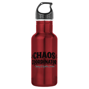 Chaos-Koordinator-Typografie-Design Edelstahlflasche