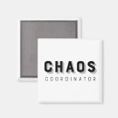 Chaos-Koordinator Typografie Magnet (Vorderseite/Rückseite)