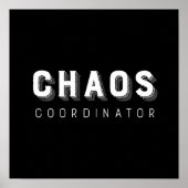 Chaos-Koordinator Typografie Poster (Vorne)
