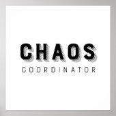 Chaos-Koordinator Typografie Poster (Vorne)