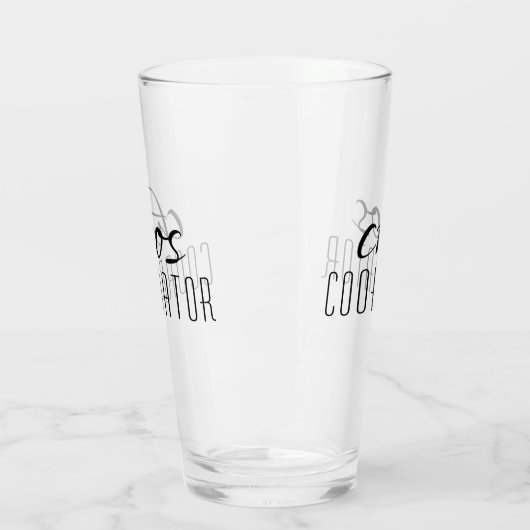 Chaos-Koordinator Typografischer Text Glas (Links)