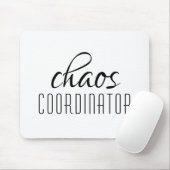 Chaos-Koordinator Typografischer Text Mousepad (Mit Mouse)