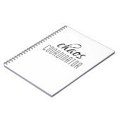 Chaos-Koordinator Typografischer Text Notizblock (Linke Seite)