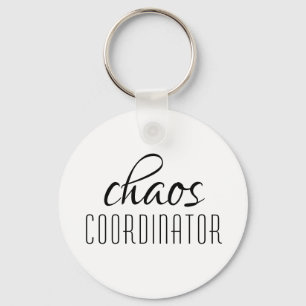 Chaos-Koordinator Typografischer Text Schlüsselanhänger