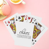 Chaos-Koordinator Typografischer Text Spielkarten