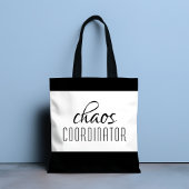 Chaos-Koordinator Typografischer Text Tasche