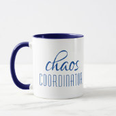Chaos-Koordinator Typografischer Text Tasse (Links)
