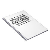 Chaos-Koordinator, weil Wunder-ArbeiterIn Notizblock (Rechte Seite)