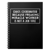 Chaos-Koordinator, weil Wunder-ArbeiterIn Notizblock (Vorderseite)