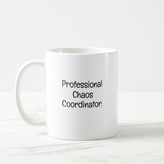 Chaos-Koordinator Witziger Arbeitskollege Kaffeetasse (Links)