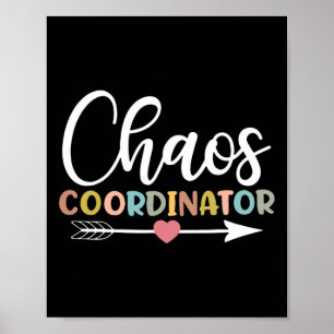 Chaos-Koordinator zurück in die Schule Poster