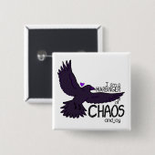 Chaos-Krähe Button (Vorne & Hinten)