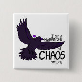 Chaos-Krähe Button (Vorderseite)
