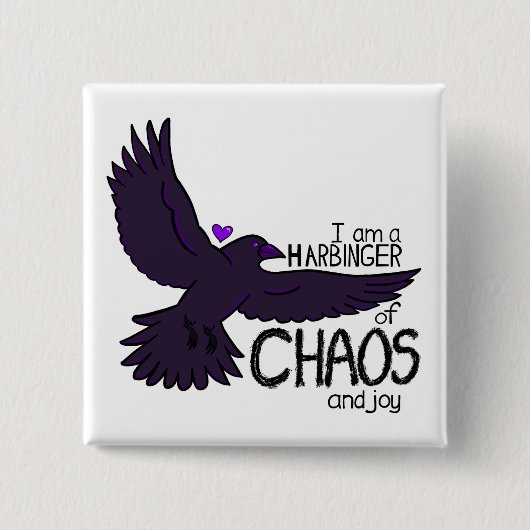 Chaos-Krähe Button (Vorderseite)