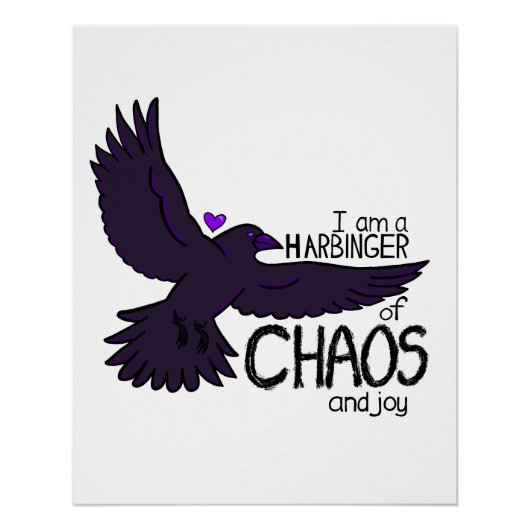 Chaos-Krähe Poster (Vorderseite)