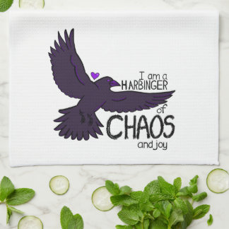 Chaos-Krähen-Teppich Geschirrtuch