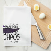 Chaos-Krähen-Teppich Geschirrtuch (Viertel Falte)