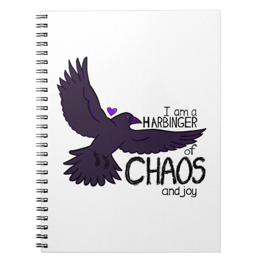 Chaos-Krähen-Teppich Notizblock (Vorderseite)