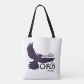 Chaos-Krähen-Teppich Tasche (Rückseite)