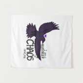 Chaos-Krähen-Teppich Wandteppich (Vorderseite (Horizontal))