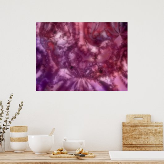 Chaos Krawatte-Dyed Print Poster (Küche)